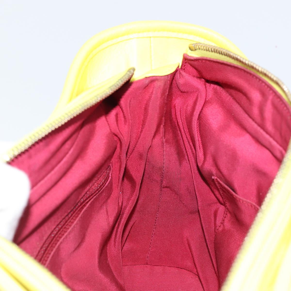CHANEL Matelasse Gabriel De Chanel Chain Bag Suede Blue Red CC Auth 170752A