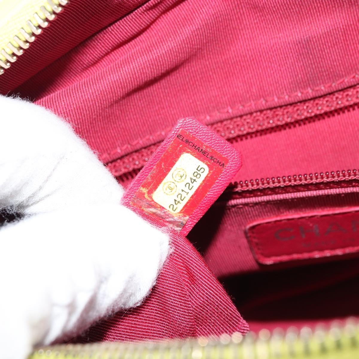 CHANEL Matelasse Gabriel De Chanel Chain Bag Suede Blue Red CC Auth 170752A
