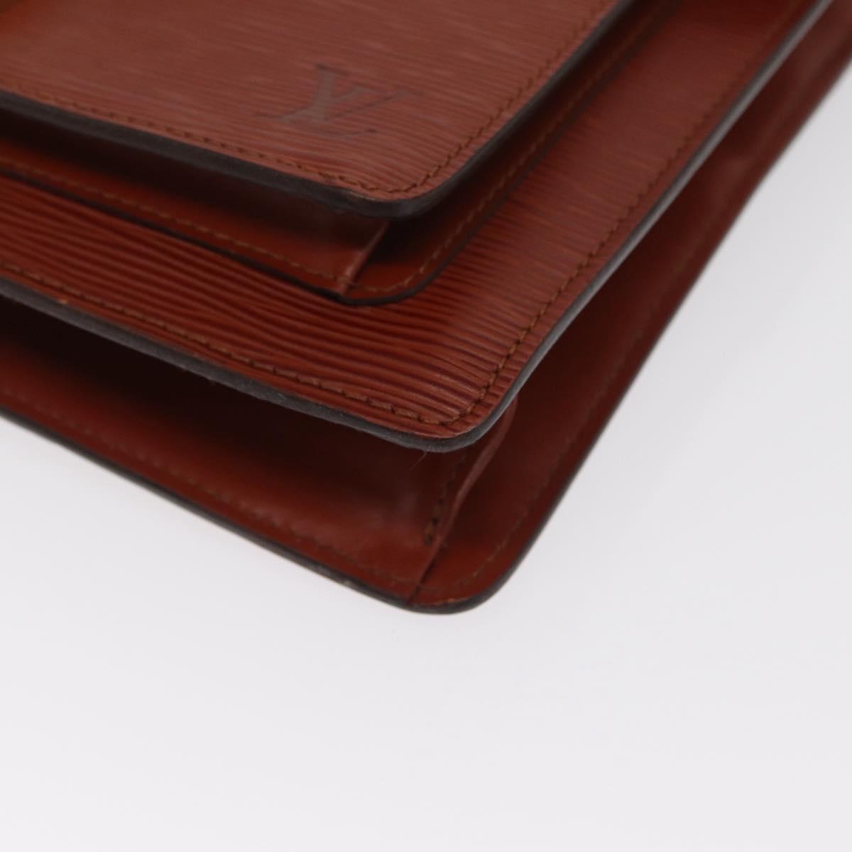 LOUIS VUITTON Epi Monceau 28 Hand Bag Brown M52123 LV Auth 170765