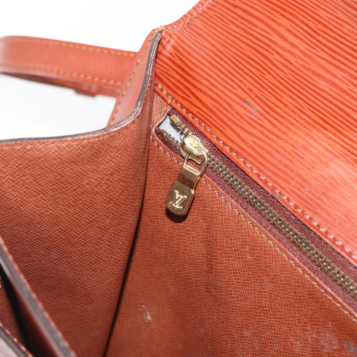 LOUIS VUITTON Epi Monceau 28 Hand Bag Brown M52123 LV Auth 170765