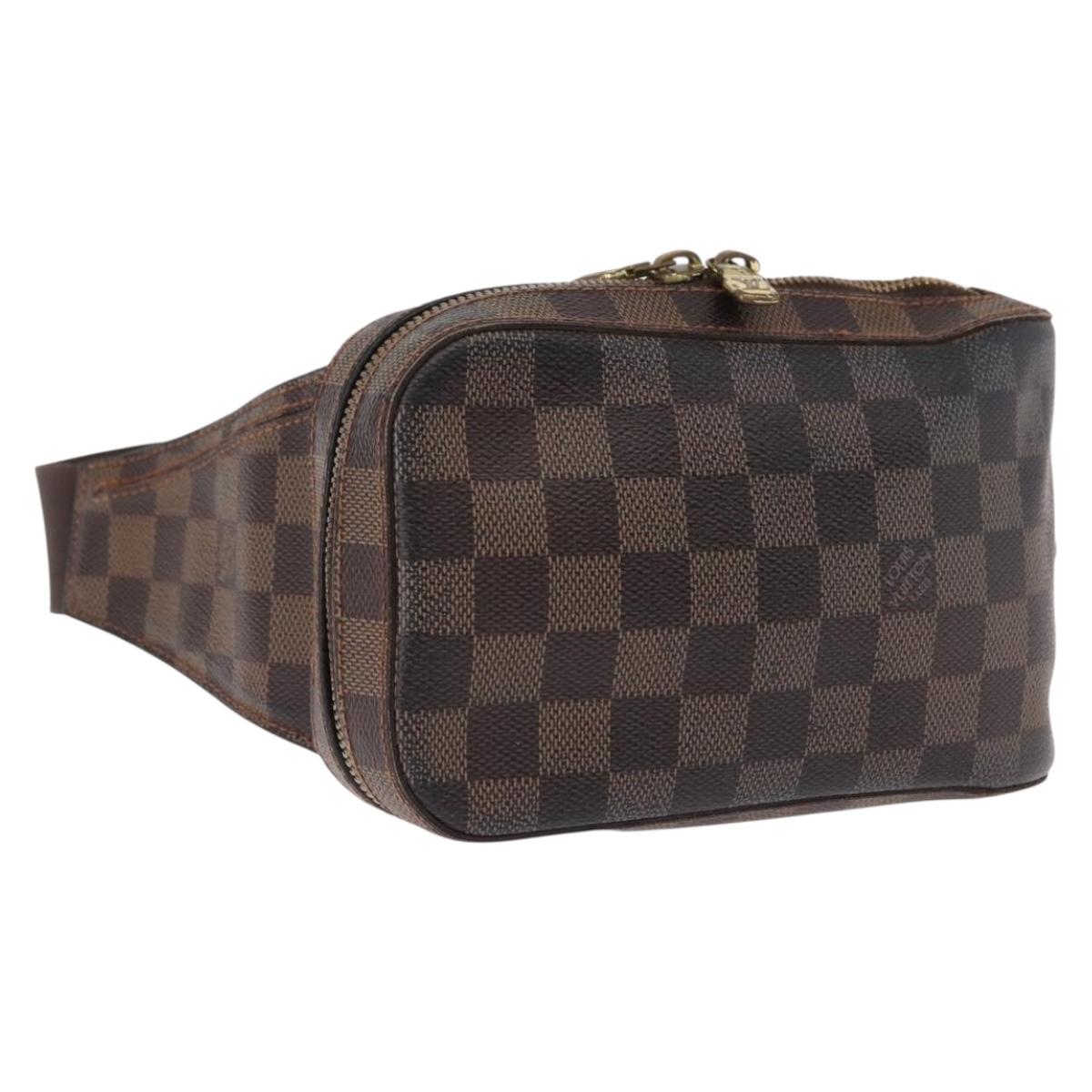 LOUIS VUITTON Damier Ebene Geronimos Shoulder Bag N51994 LV Auth 170767