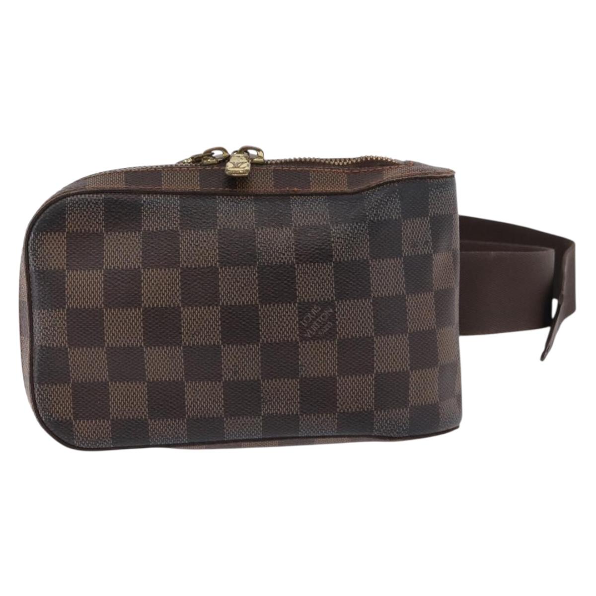 LOUIS VUITTON Damier Ebene Geronimos Shoulder Bag N51994 LV Auth 170767