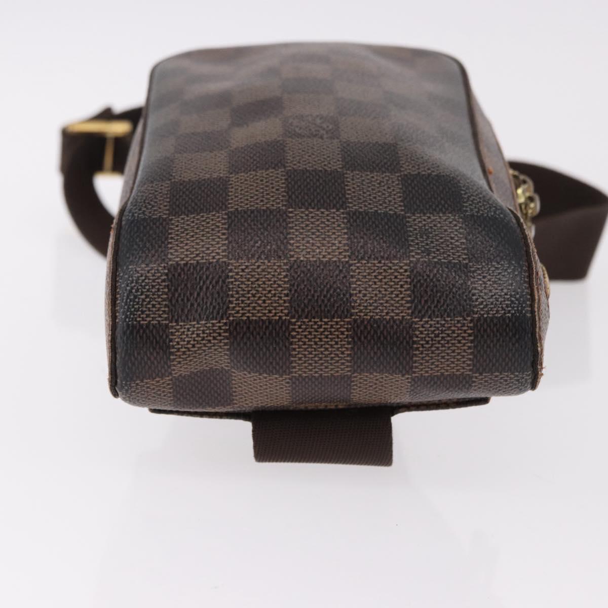 LOUIS VUITTON Damier Ebene Geronimos Shoulder Bag N51994 LV Auth 170767