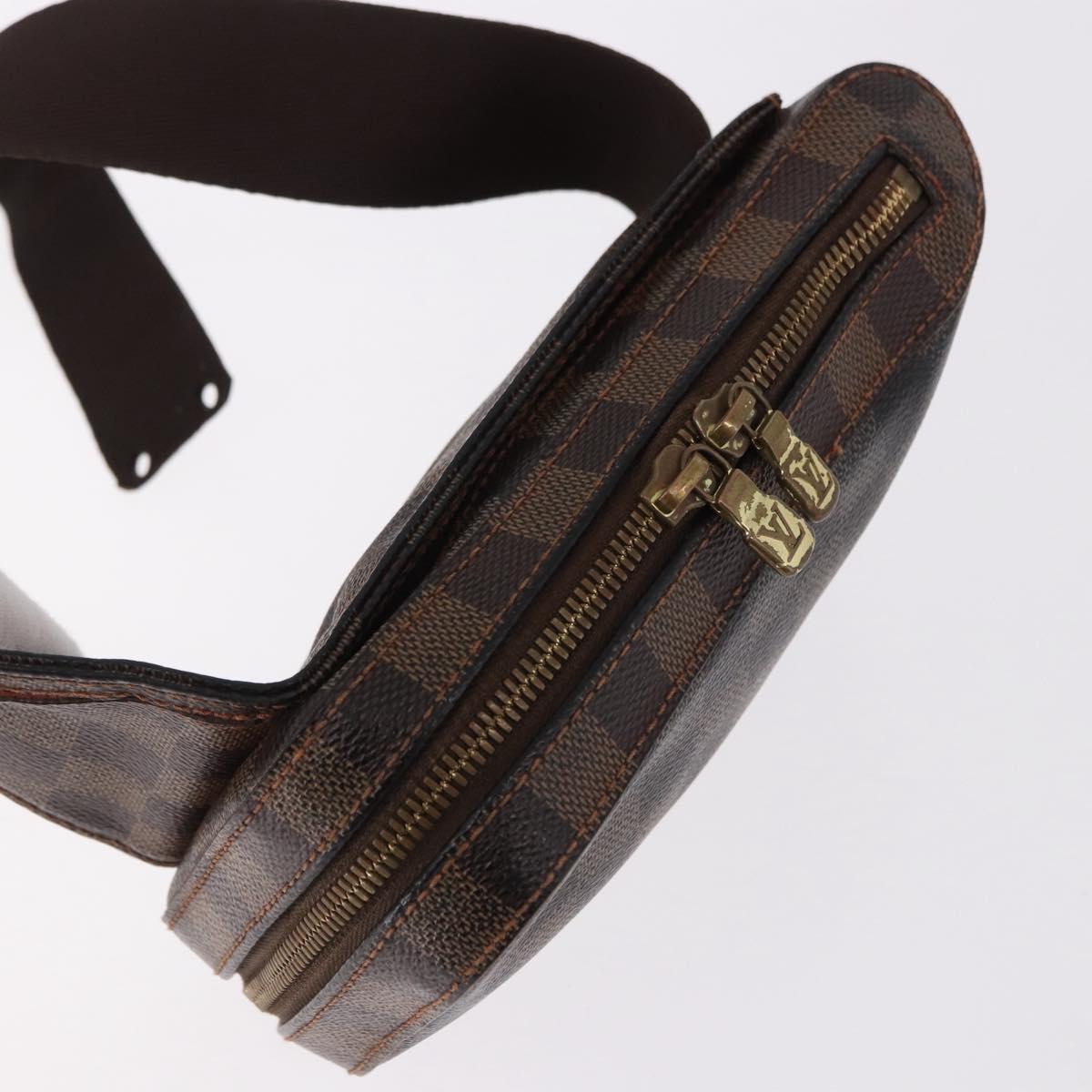 LOUIS VUITTON Damier Ebene Geronimos Shoulder Bag N51994 LV Auth 170767