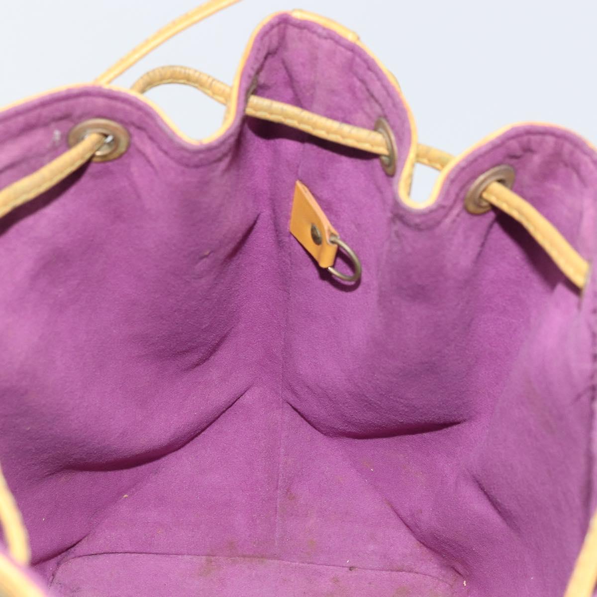 LOUIS VUITTON Epi Petit Noe Shoulder Bag Yellow M44109 LV Auth 170770