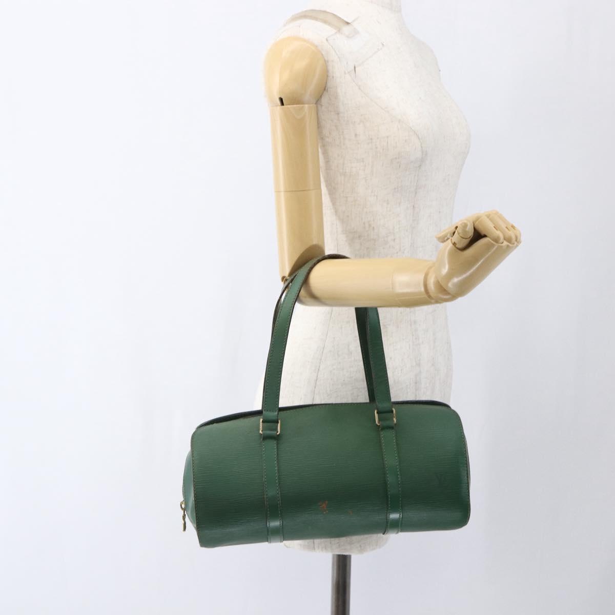 LOUIS VUITTON Epi Soufflot Hand Bag Green M52224 LV Auth 170774