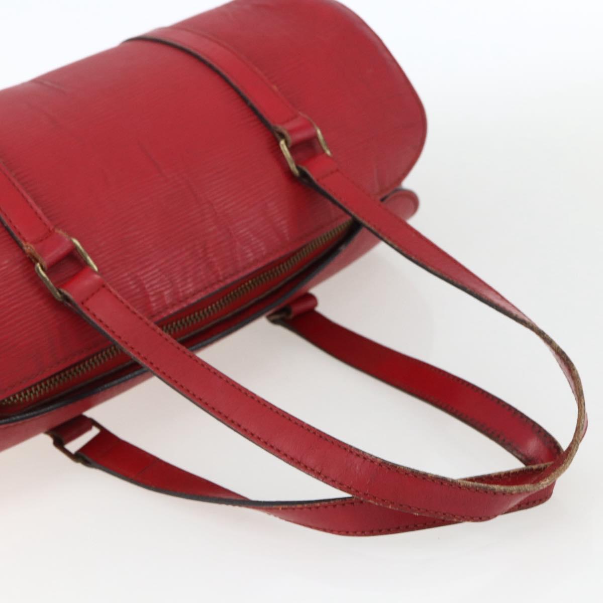 LOUIS VUITTON Epi Soufflot Hand Bag Red M52227 LV Auth 170775
