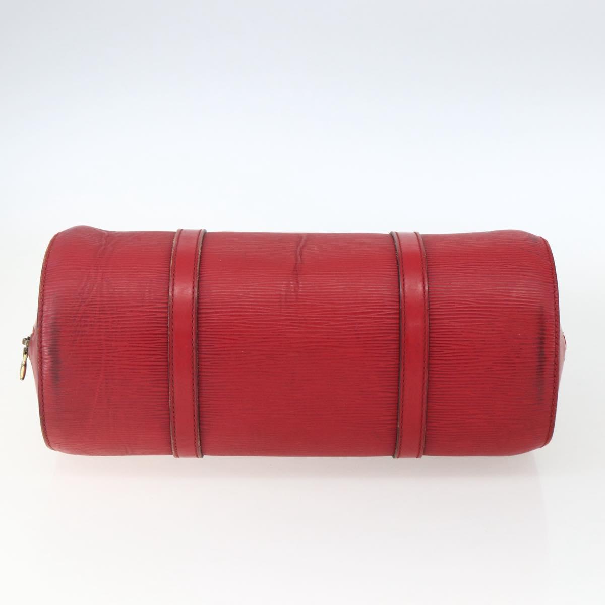 LOUIS VUITTON Epi Soufflot Hand Bag Red M52227 LV Auth 170775