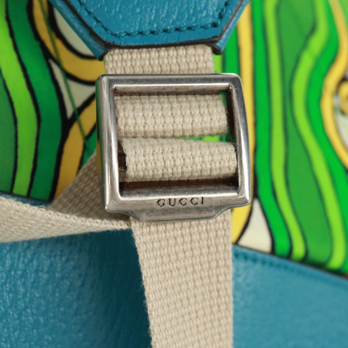 GUCCI The North Face Backpack Nylon Green Silver 650294 Auth 170794SAM