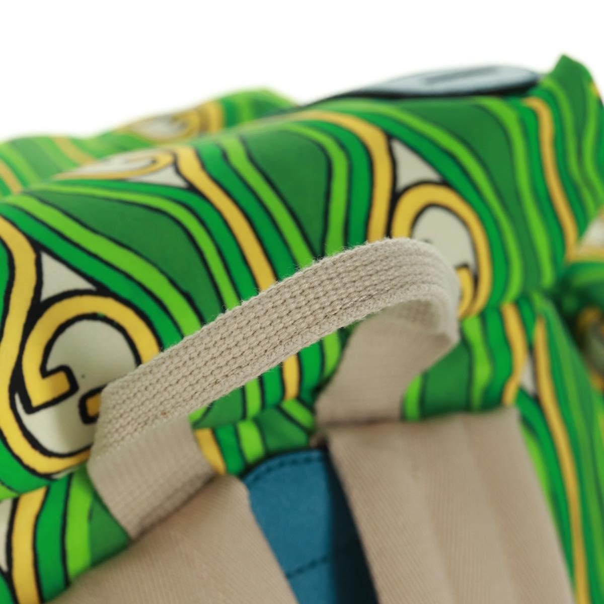 GUCCI The North Face Backpack Nylon Green Silver 650294 Auth 170794SAM