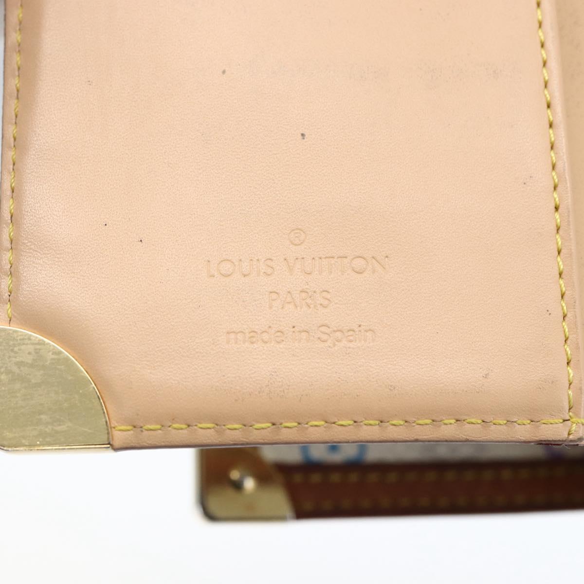 LOUIS VUITTON Multicolor Agenda PM Day Planner Cover White R21074 LV Auth 170796