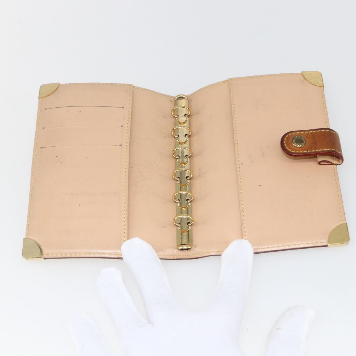 LOUIS VUITTON Multicolor Agenda PM Day Planner Cover White R21074 LV Auth 170796