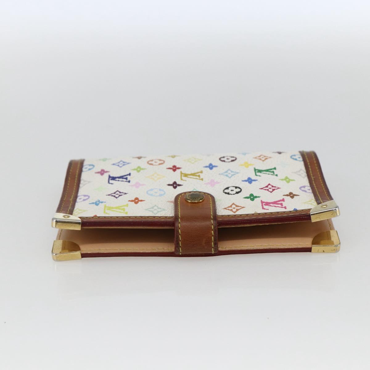 LOUIS VUITTON Multicolor Agenda PM Day Planner Cover White R21074 LV Auth 170796