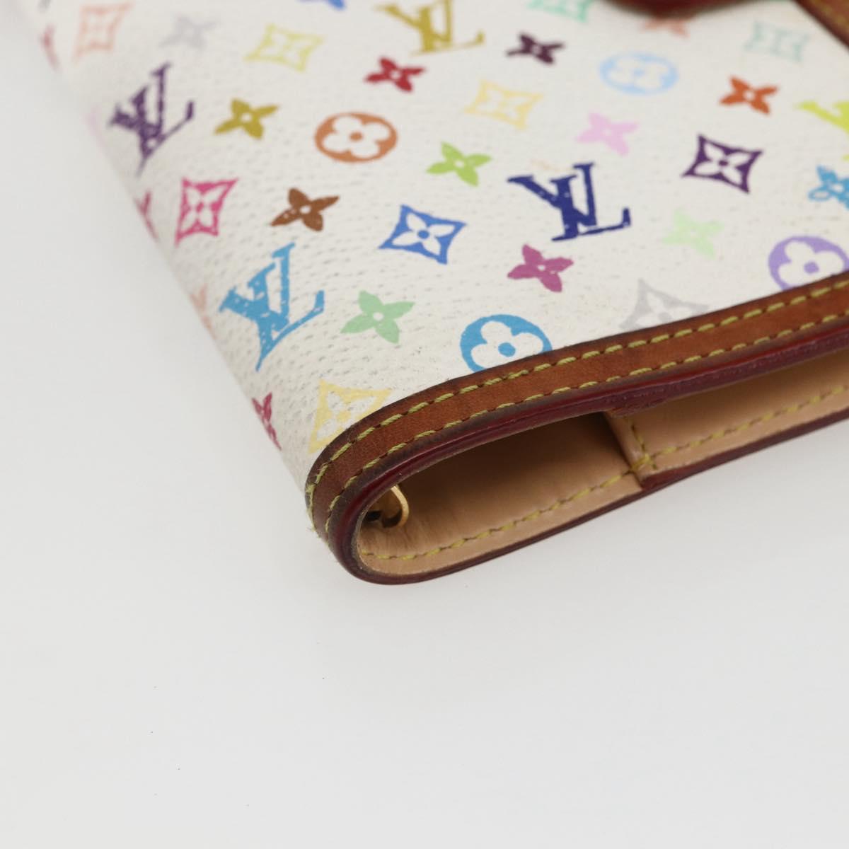 LOUIS VUITTON Multicolor Agenda PM Day Planner Cover White R21074 LV Auth 170796