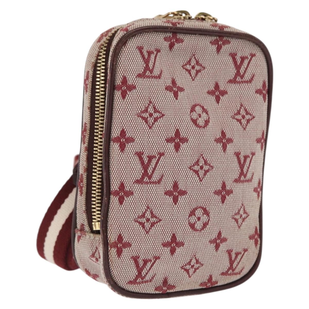 LOUIS VUITTON Monogram Mini Usu Digital Pouch Red M60001 LV Auth 170804