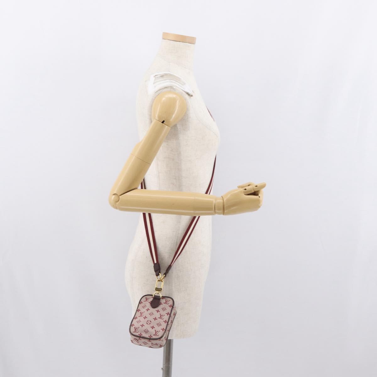 LOUIS VUITTON Monogram Mini Usu Digital Pouch Red M60001 LV Auth 170804