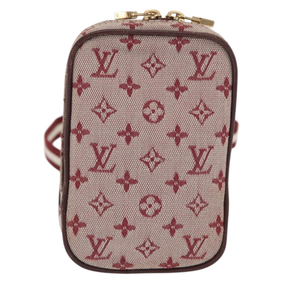 LOUIS VUITTON Monogram Mini Usu Digital Pouch Red M60001 LV Auth 170804