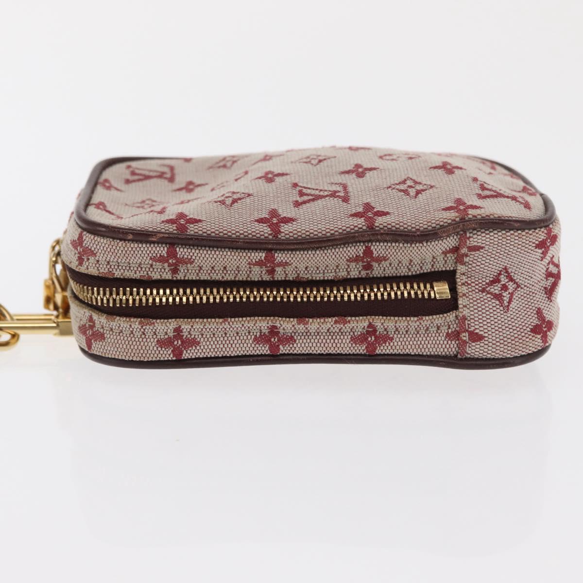 LOUIS VUITTON Monogram Mini Usu Digital Pouch Red M60001 LV Auth 170804