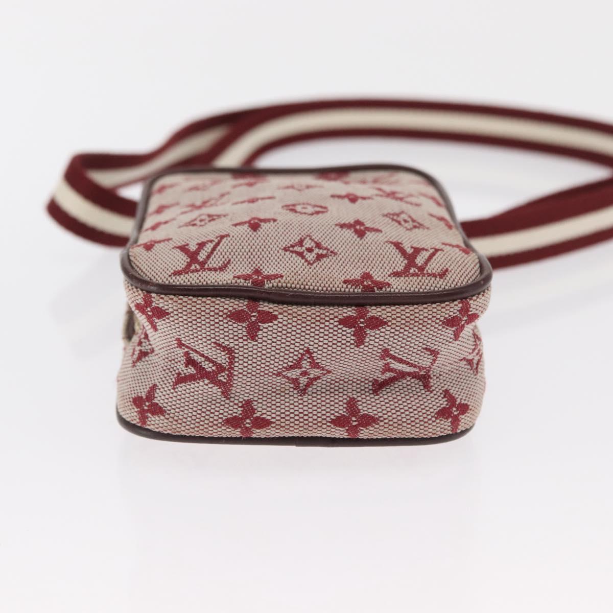 LOUIS VUITTON Monogram Mini Usu Digital Pouch Red M60001 LV Auth 170804