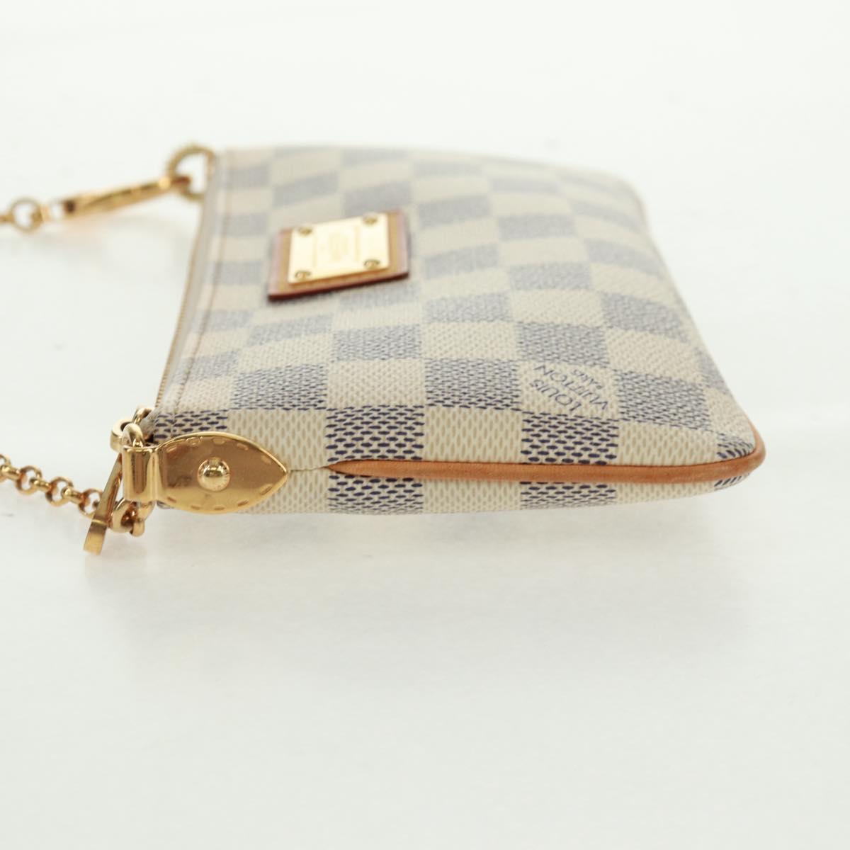 LOUIS VUITTON Damier Azur Pochette Mira MM Accessory Pouch N60027 Auth 170805V