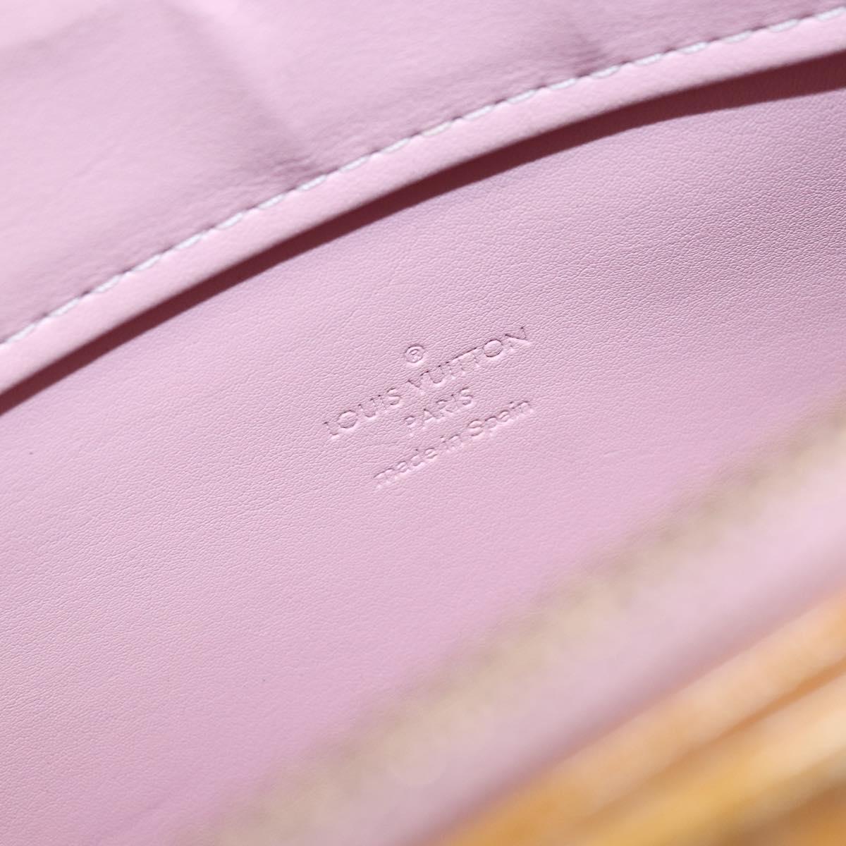 LOUIS VUITTON Monogram Vernis Columbus Tote Bag Pink M91032 LV Auth 170832