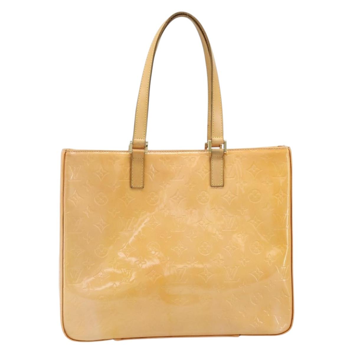 LOUIS VUITTON Monogram Vernis Columbus Tote Bag Pink M91032 LV Auth 170832