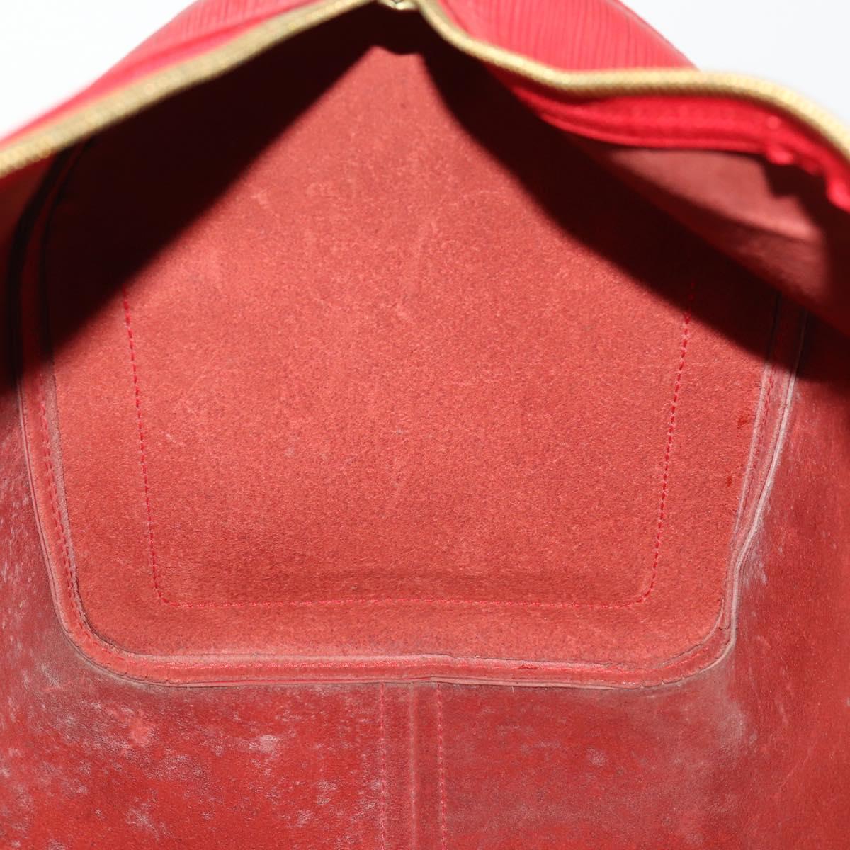 LOUIS VUITTON Epi Keepall 50 Boston Bag Red M42967 LV Auth 170837