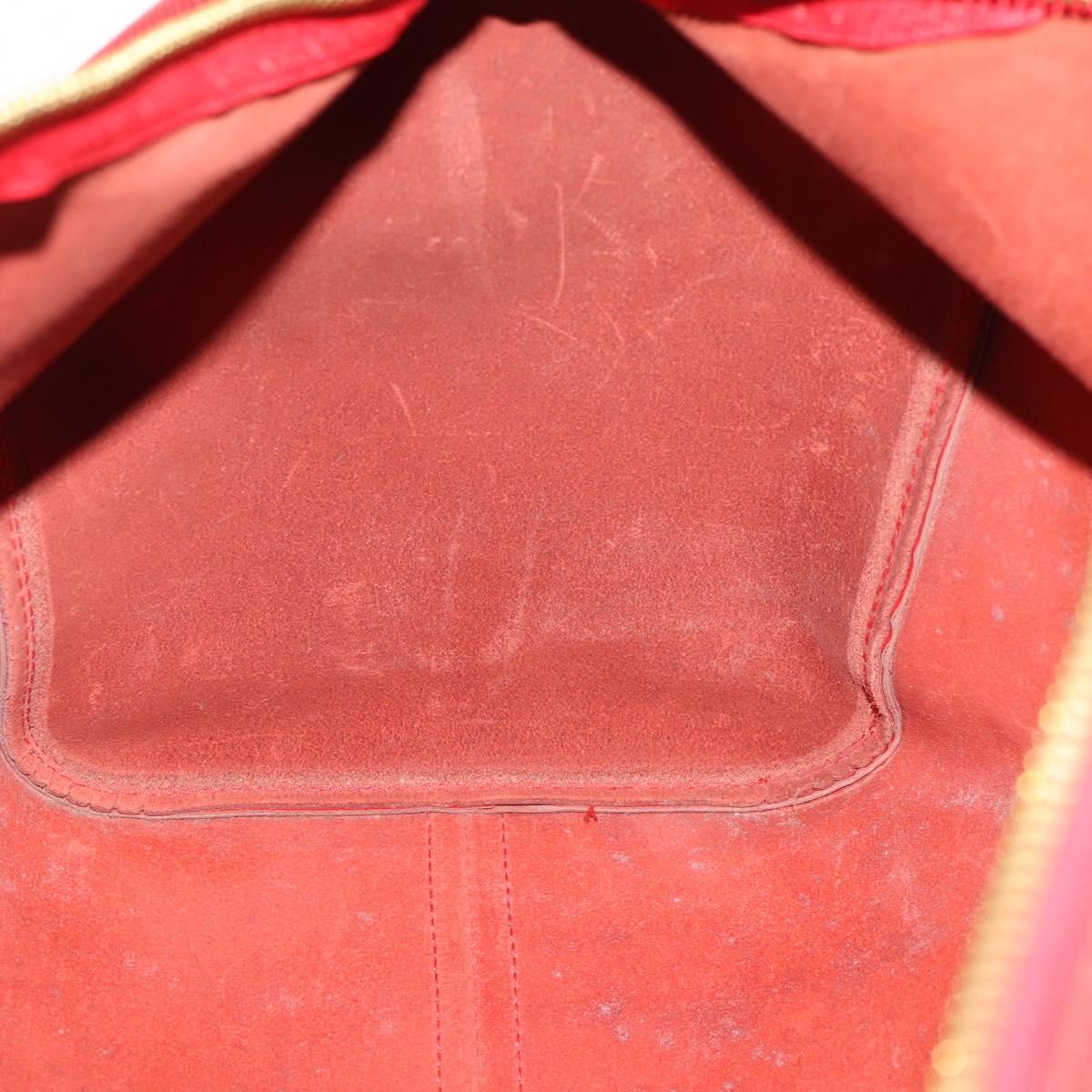 LOUIS VUITTON Epi Keepall 50 Boston Bag Red M42967 LV Auth 170837