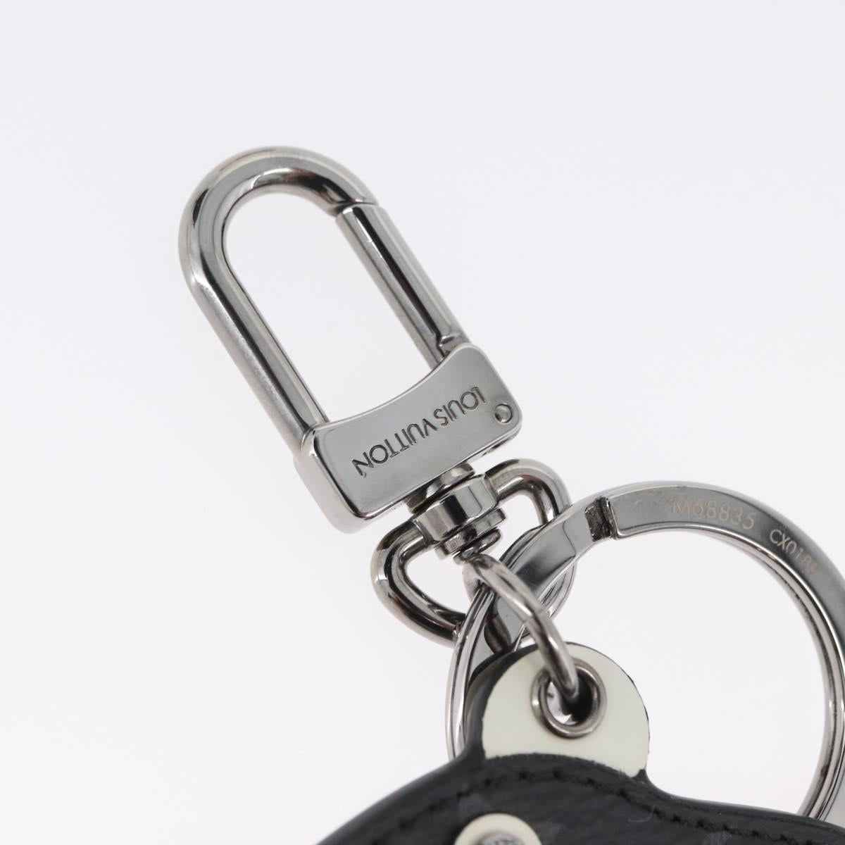 LOUIS VUITTON Monogram Eclipse Porte Cles LV Rat Charm M68835 LV Auth 170848M