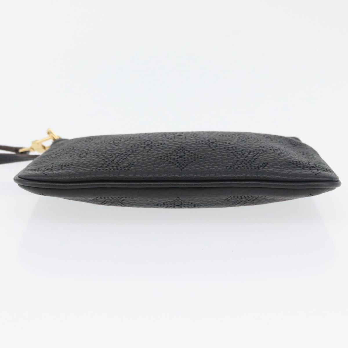 LOUIS VUITTON Mahina Selene PM Pouch Pouch Leather Black M94314 LV Auth 170872M