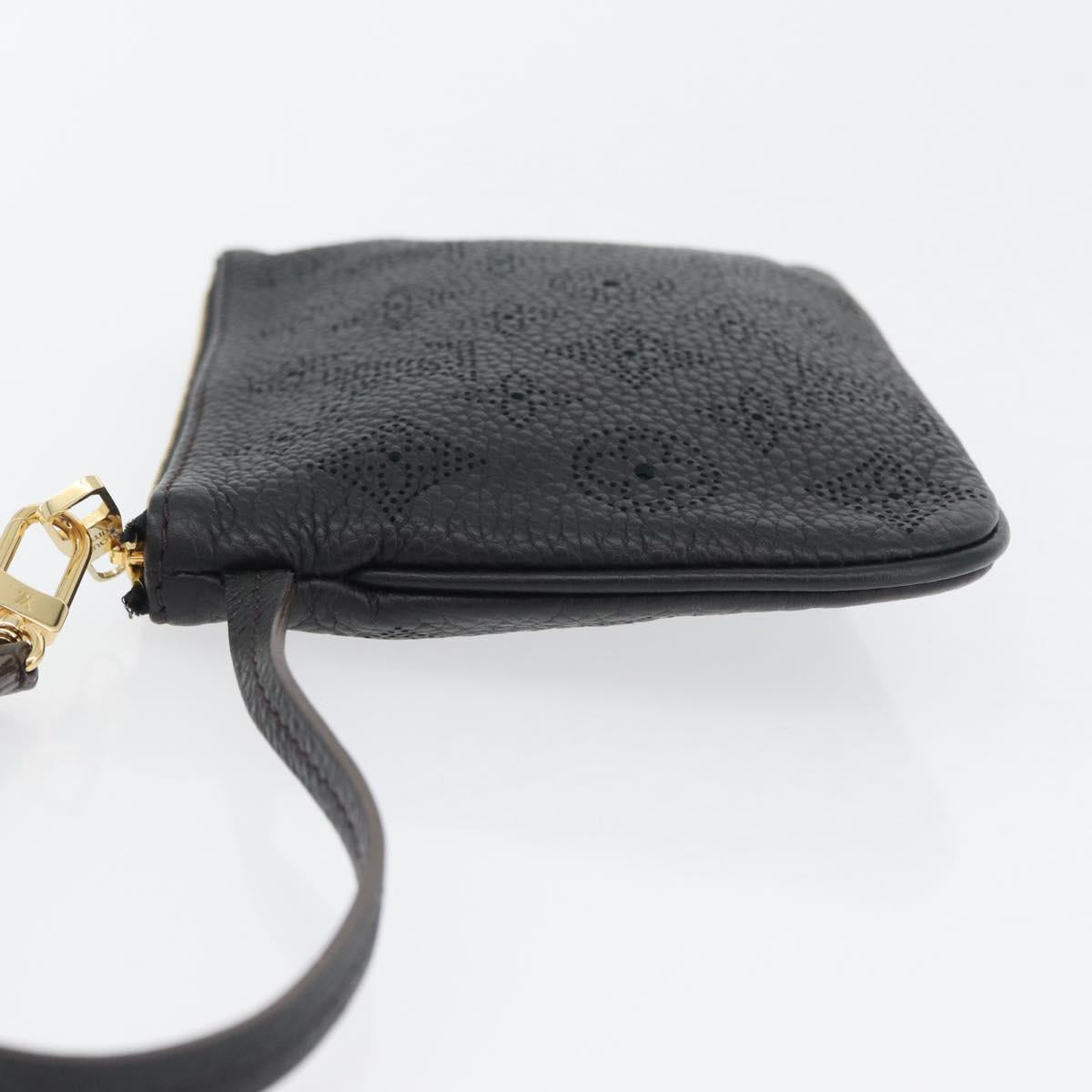 LOUIS VUITTON Mahina Selene PM Pouch Pouch Leather Black M94314 LV Auth 170872M