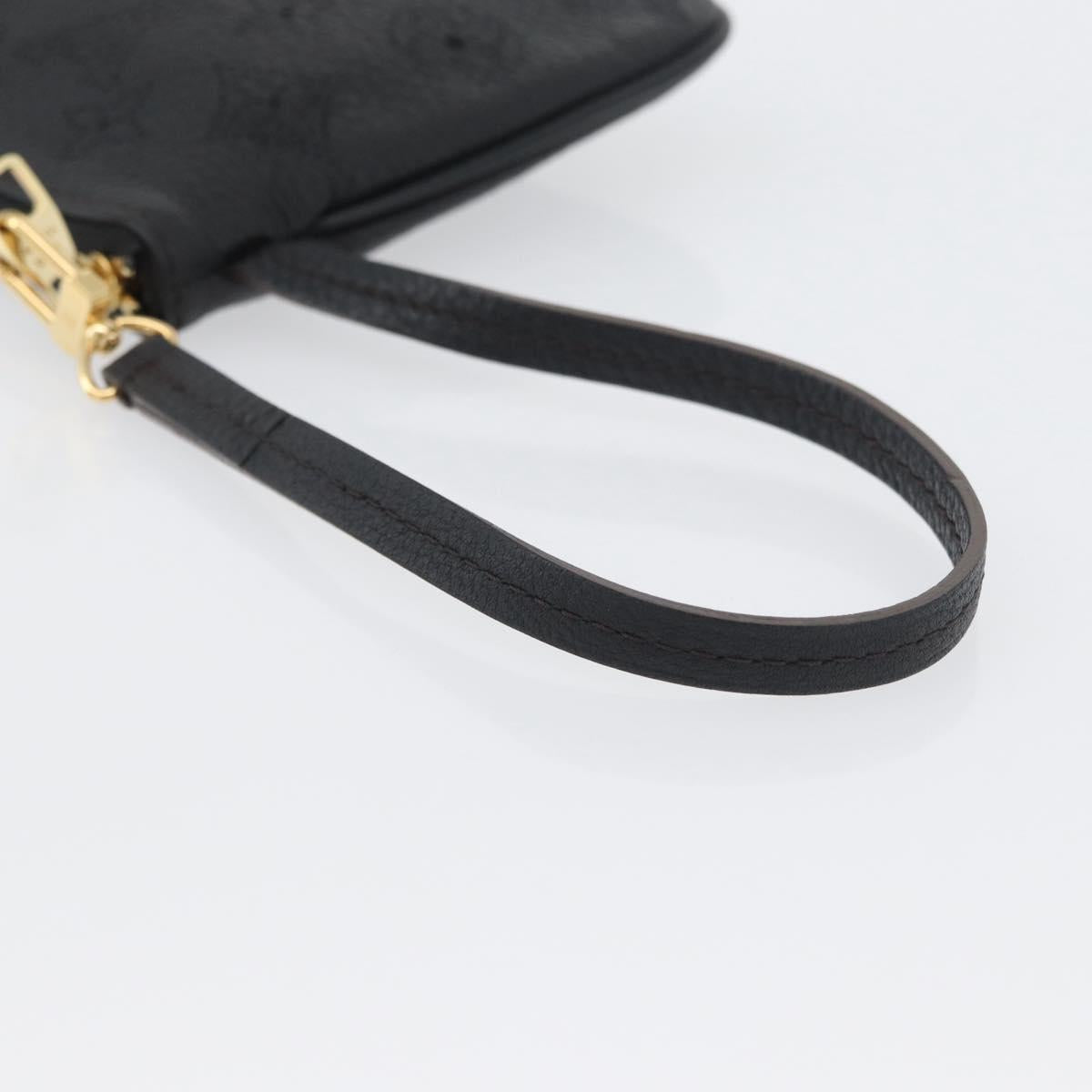LOUIS VUITTON Mahina Selene PM Pouch Pouch Leather Black M94314 LV Auth 170872M