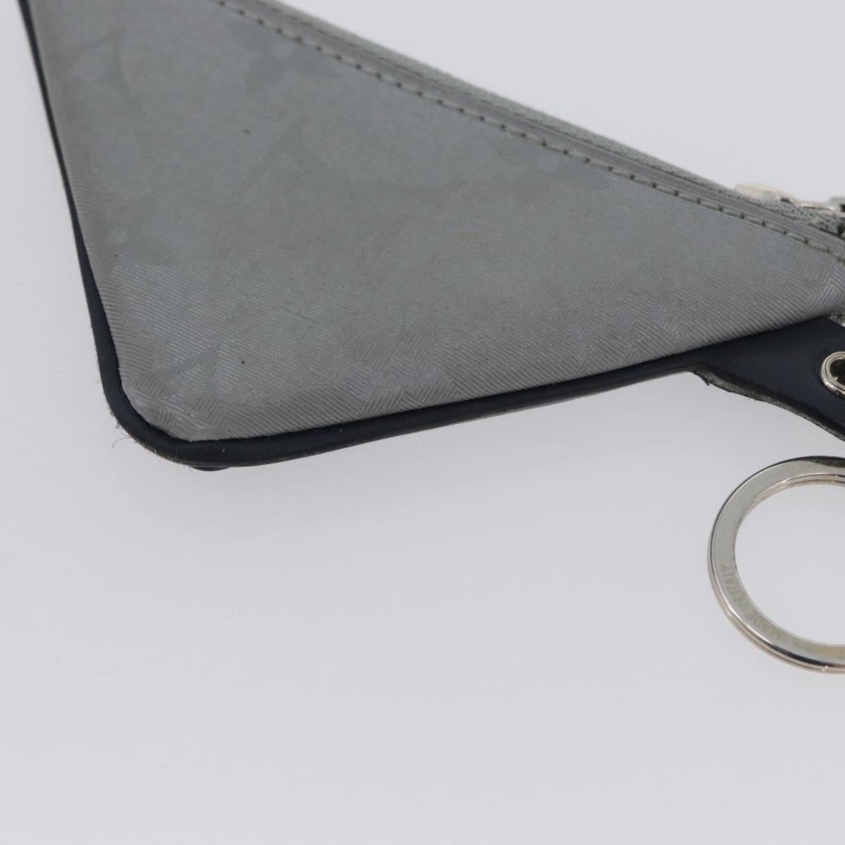 LOUIS VUITTON Monogram Satellite Porte Cles Pouch Silver MP2217 LV Auth 170875
