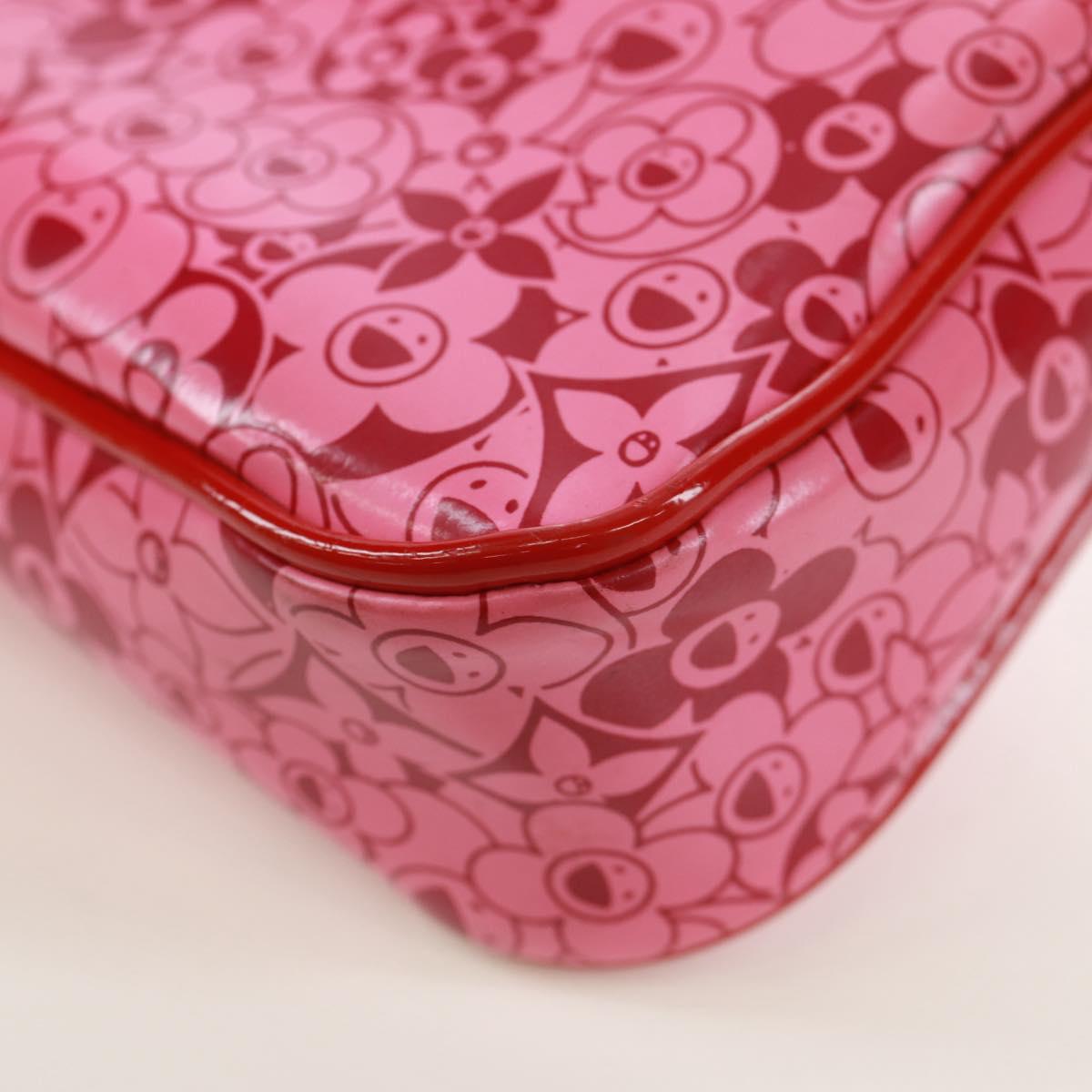 LOUIS VUITTON Cosmic Blossom Pochette Accessoires Pouch Pink M93166 Auth 170877V