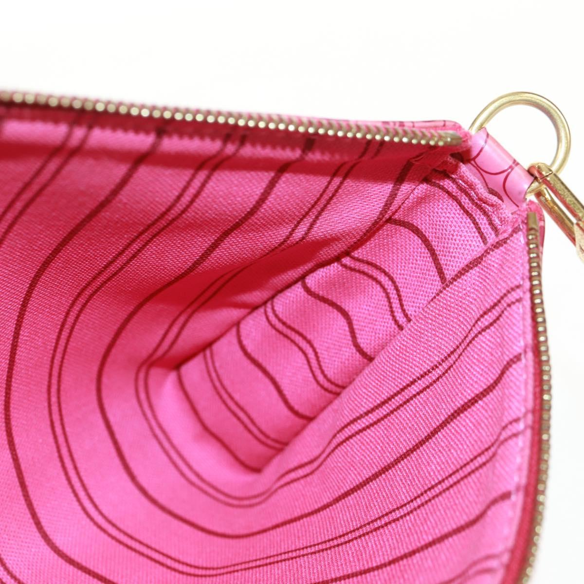 LOUIS VUITTON Cosmic Blossom Pochette Accessoires Pouch Pink M93166 Auth 170877V
