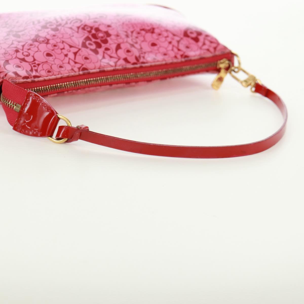 LOUIS VUITTON Cosmic Blossom Pochette Accessoires Pouch Pink M93166 Auth 170877V