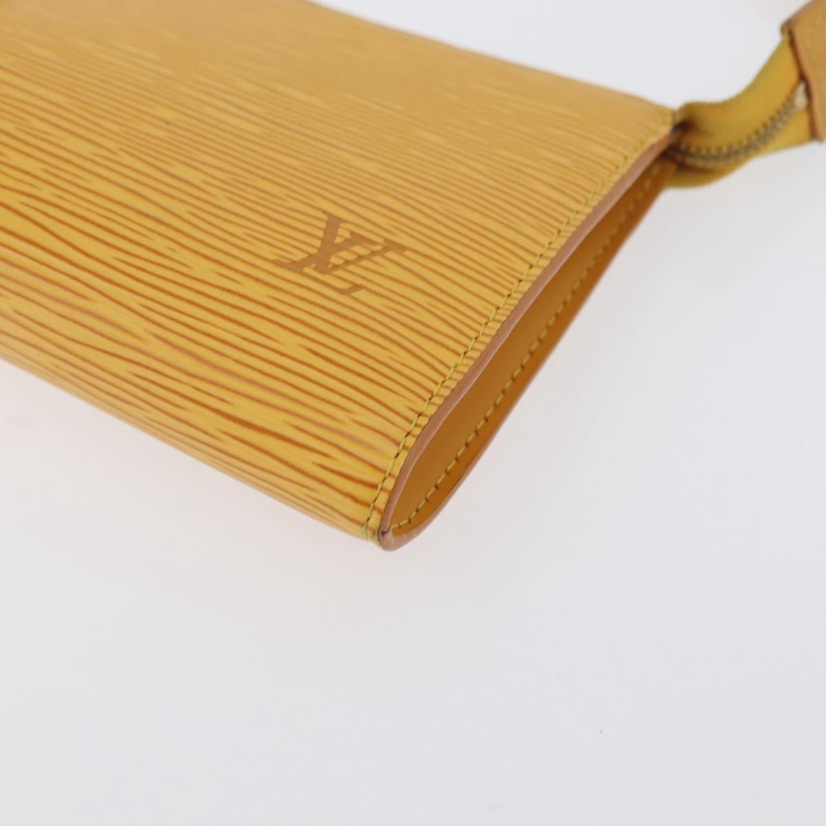 LOUIS VUITTON Epi Pochette Accessoires Pouch Yellow M52949 LV Auth 170894