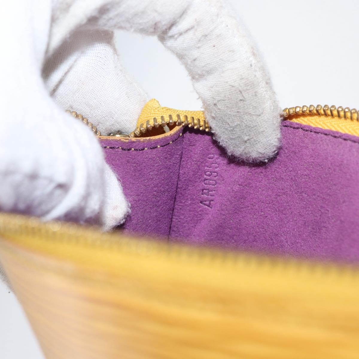LOUIS VUITTON Epi Pochette Accessoires Pouch Yellow M52949 LV Auth 170894