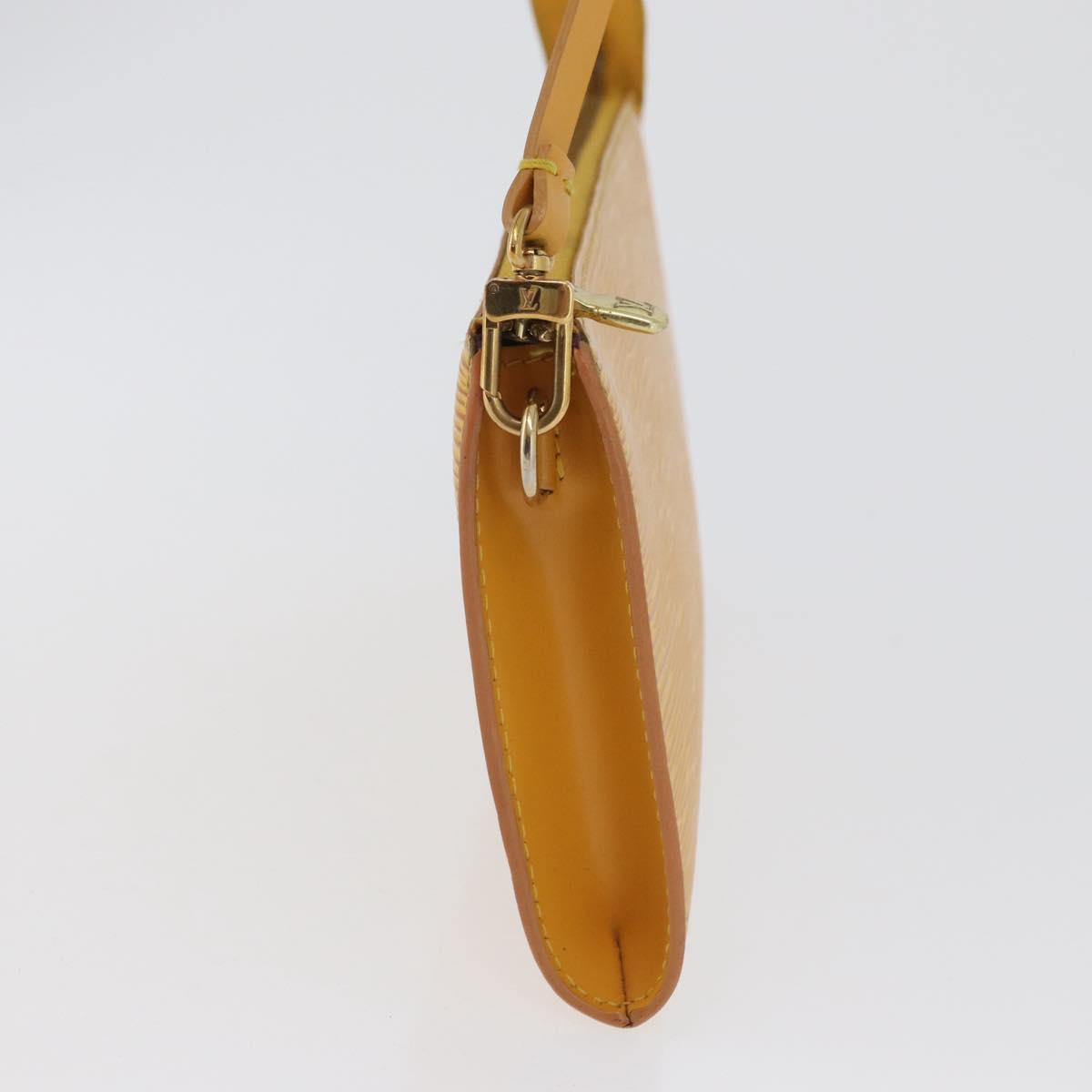 LOUIS VUITTON Epi Pochette Accessoires Pouch Yellow M52949 LV Auth 170894