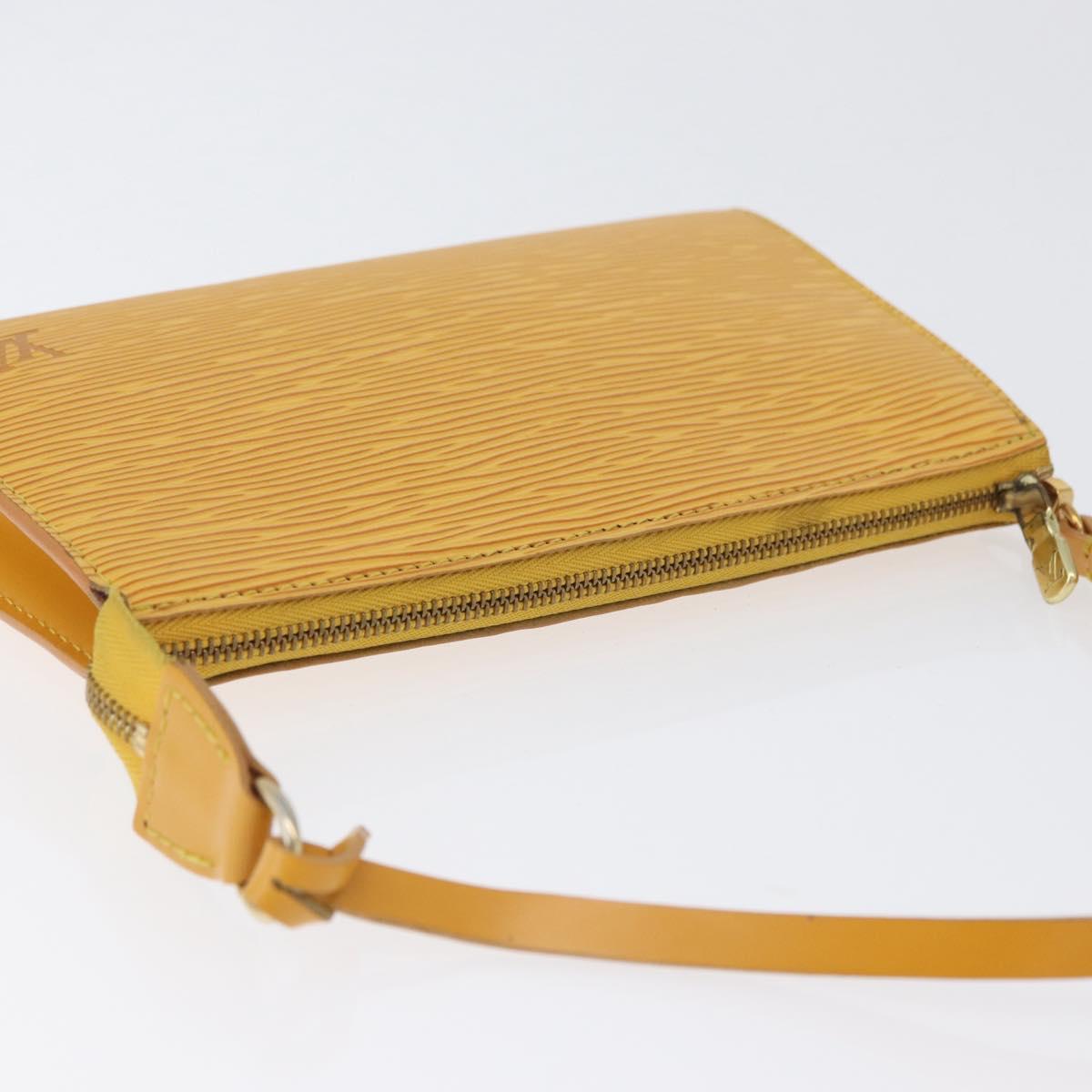 LOUIS VUITTON Epi Pochette Accessoires Pouch Yellow M52949 LV Auth 170894