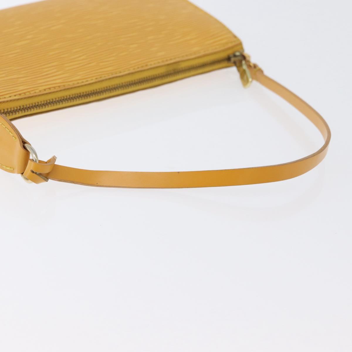 LOUIS VUITTON Epi Pochette Accessoires Pouch Yellow M52949 LV Auth 170894