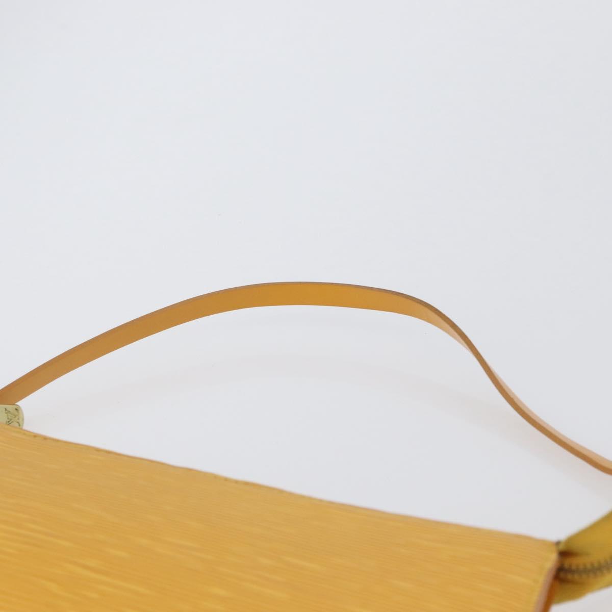 LOUIS VUITTON Epi Pochette Accessoires Pouch Yellow M52949 LV Auth 170894