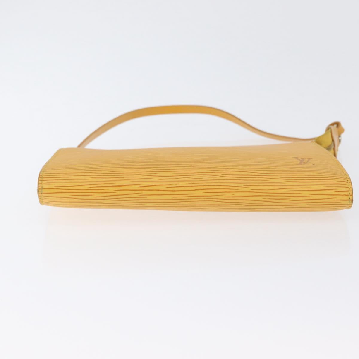 LOUIS VUITTON Epi Pochette Accessoires Pouch Yellow M52949 LV Auth 170894