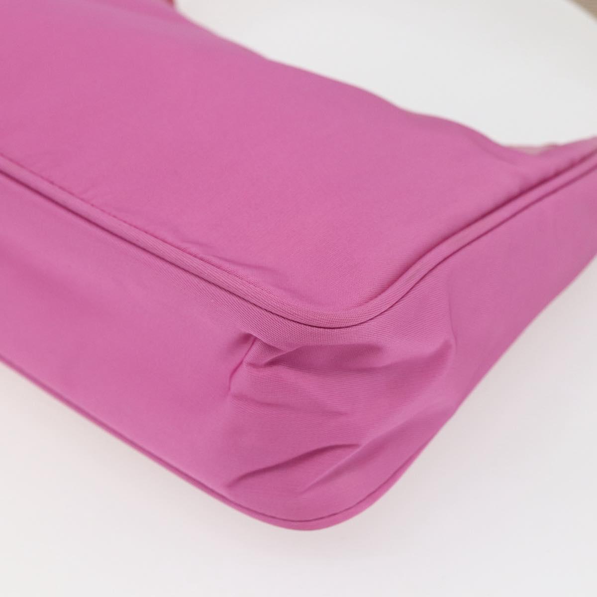 PRADA Hand Pouch Nylon Pink Auth 170906