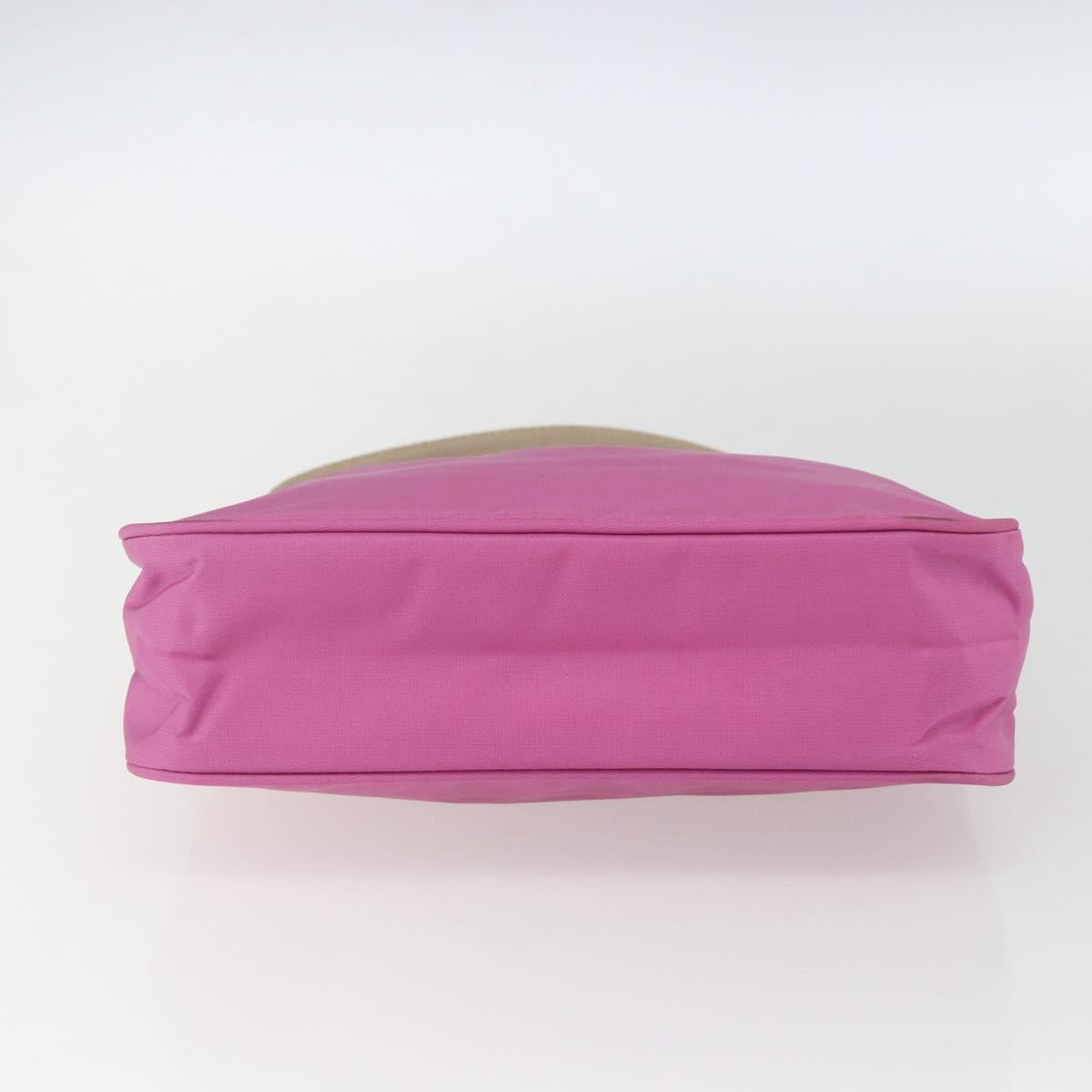 PRADA Hand Pouch Nylon Pink Auth 170906