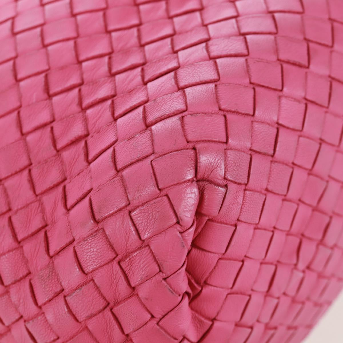 BOTTEGA VENETA INTRECCIATO Hand Bag Leather Pink Auth 170925V