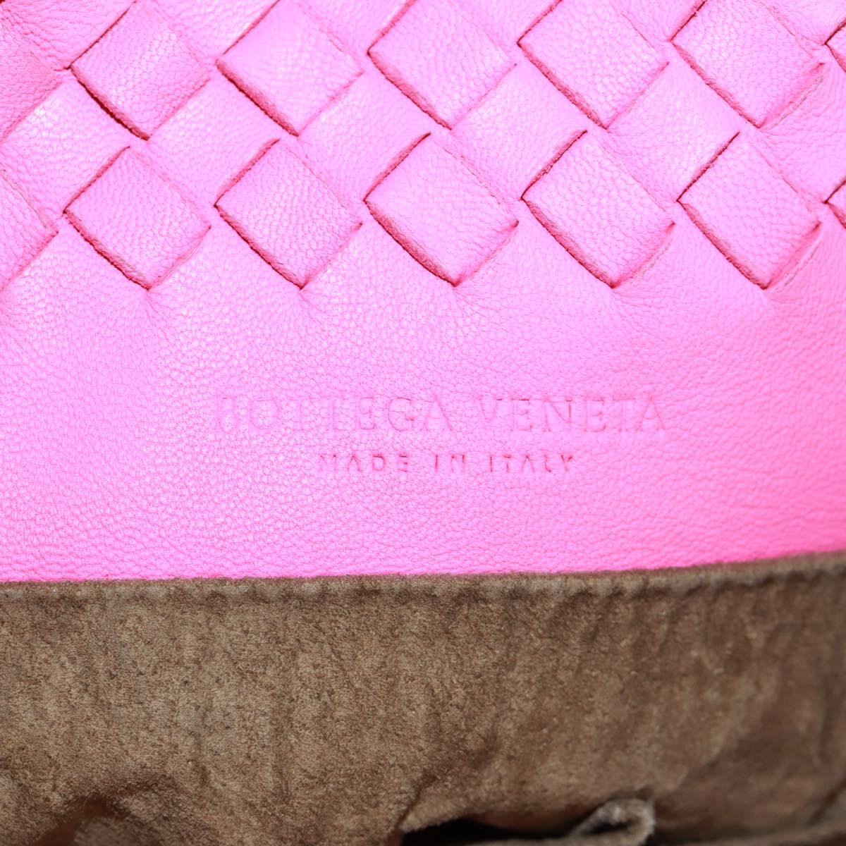 BOTTEGA VENETA INTRECCIATO Hand Bag Leather Pink Auth 170925V