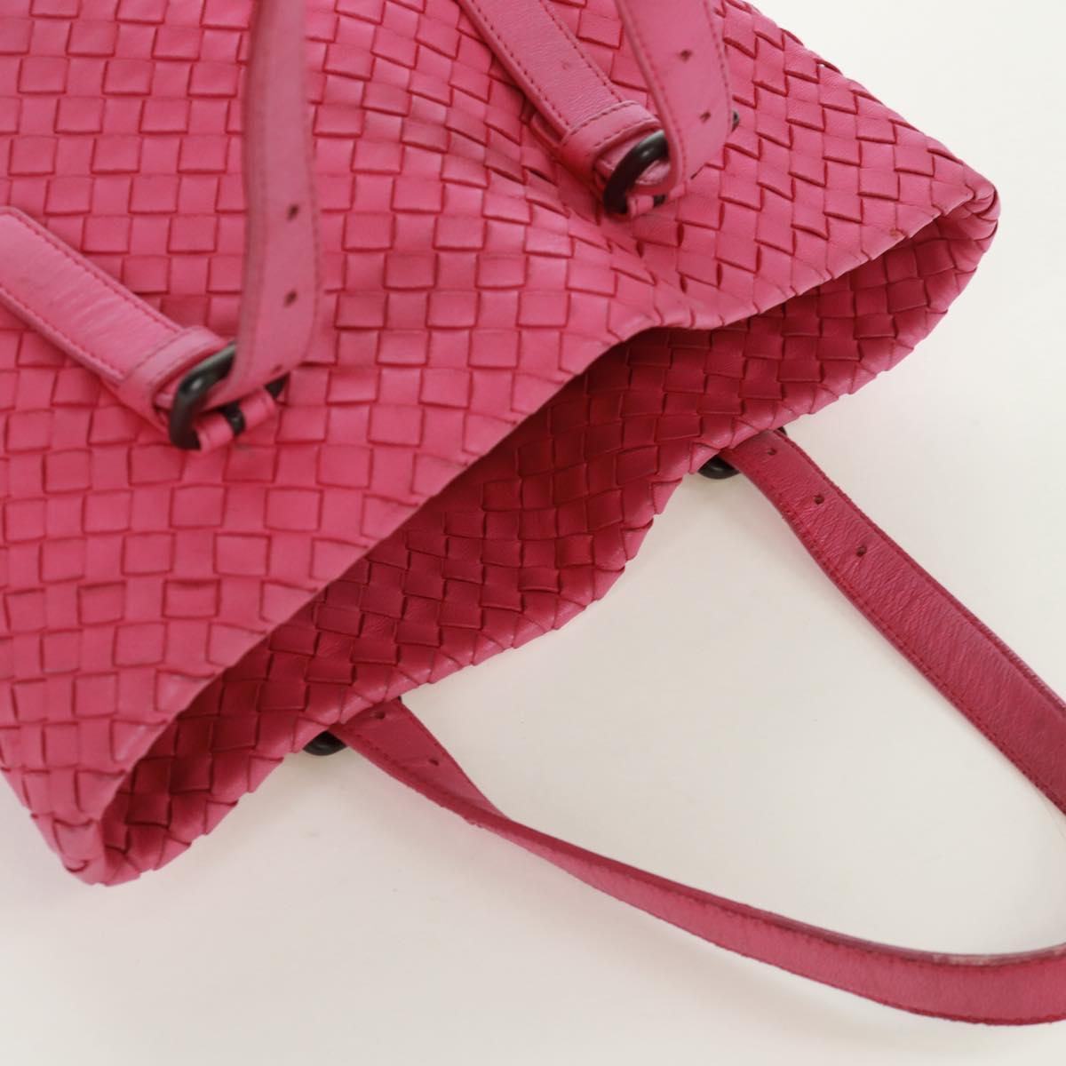 BOTTEGA VENETA INTRECCIATO Hand Bag Leather Pink Auth 170925V