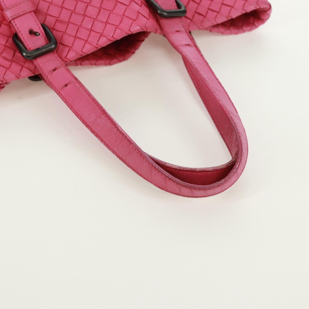 BOTTEGA VENETA INTRECCIATO Hand Bag Leather Pink Auth 170925V