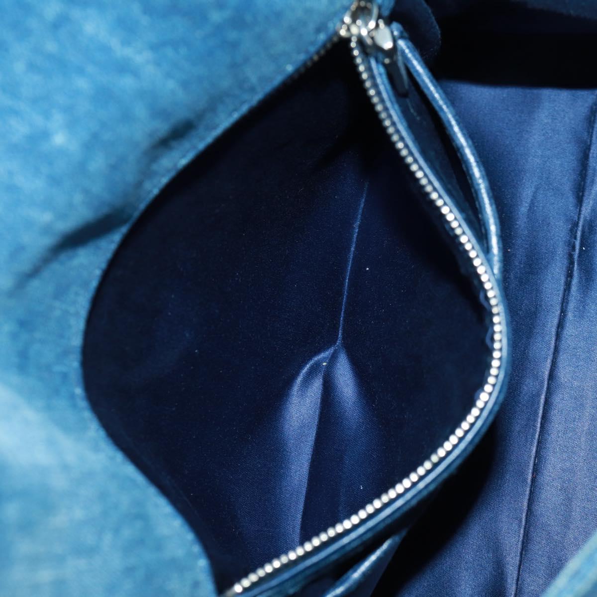 Miu Miu Chain Shoulder Bag Denim 2way Blue Auth 170929V